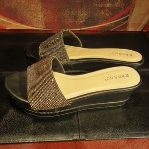Bamboo glitter sandals